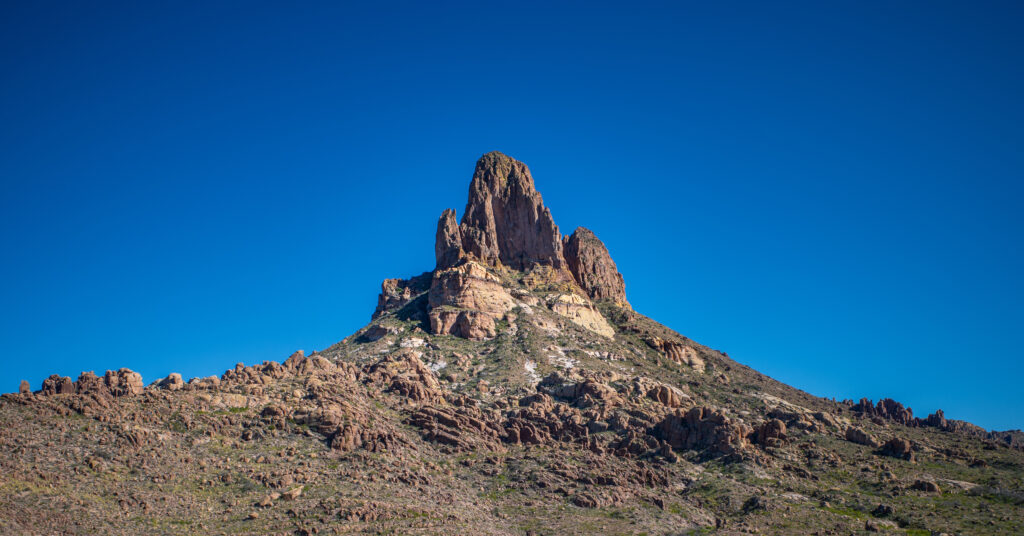 Weaver's Needle from Peralta Trail in the Superstition Wilderness