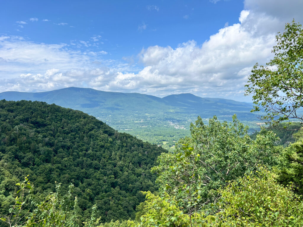 Mountain and valley view from Prospect Rock overlook