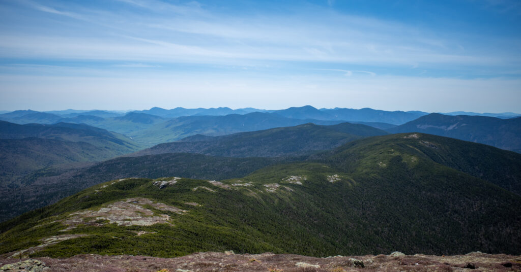 Rocky Crawford Path ridgeline descending from Mount Eisenhower toward Mount Pierce